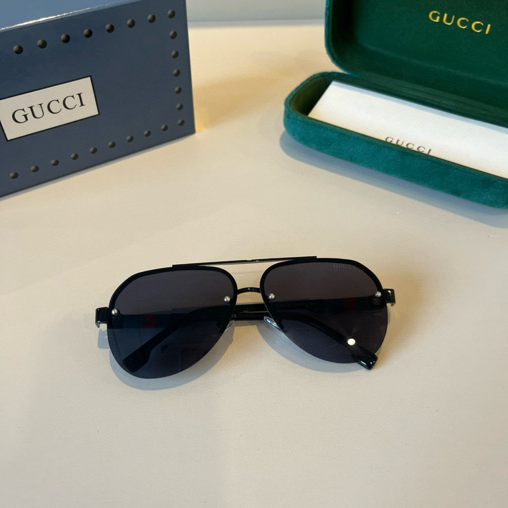 Gucci Polarized Fashion Black Lens Sunglasses for Men - 398317 - detail image 5