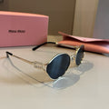 Miu Miu Metal Fashion Brown Lens Sunglasses for Men & Women - 449721