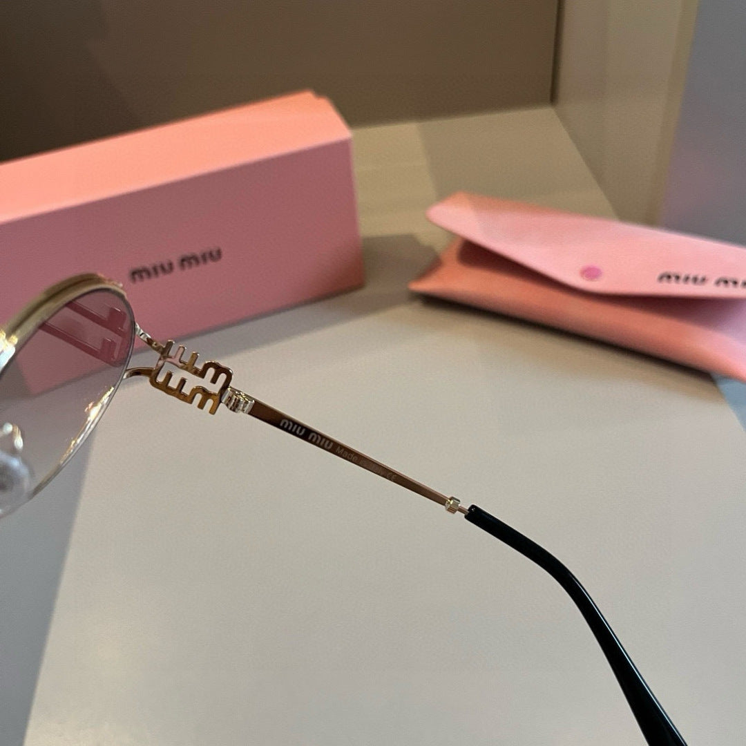Miu Miu Metal Fashion Silver Lens Sunglasses for Men & Women - 449722 - detail image 7