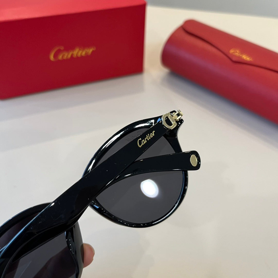 Cartier Lightweight Metal Rimless Black Lens Sunglasses for Men & Wom - 449510 - detail image 5