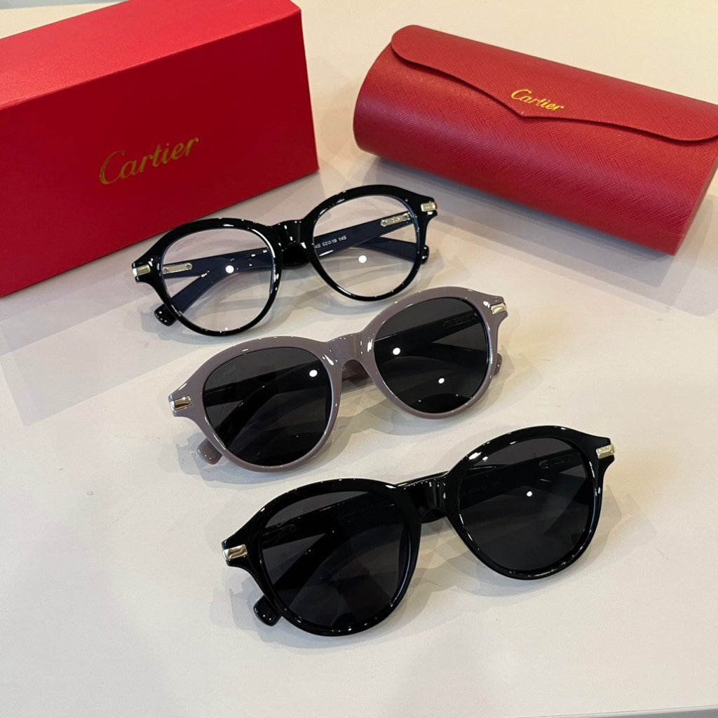 Cartier Lightweight Metal Rimless Silver Lens Sunglasses for Men & Wo - 487335 - detail image 11