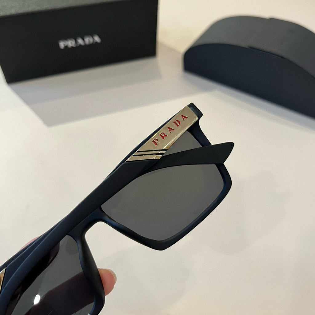 Prada Polarized Fashion Black Lens Sunglasses for Men - 487149 - detail image 7