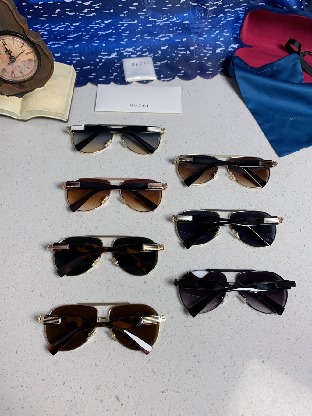 Gucci Aviator Silver Lens Sunglasses for Men & Women - 997539 - detail image 11