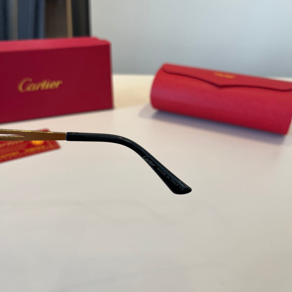 Cartier Lightweight Metal Rimless Red Lens Sunglasses for Men & Women - 449513 - detail image 4
