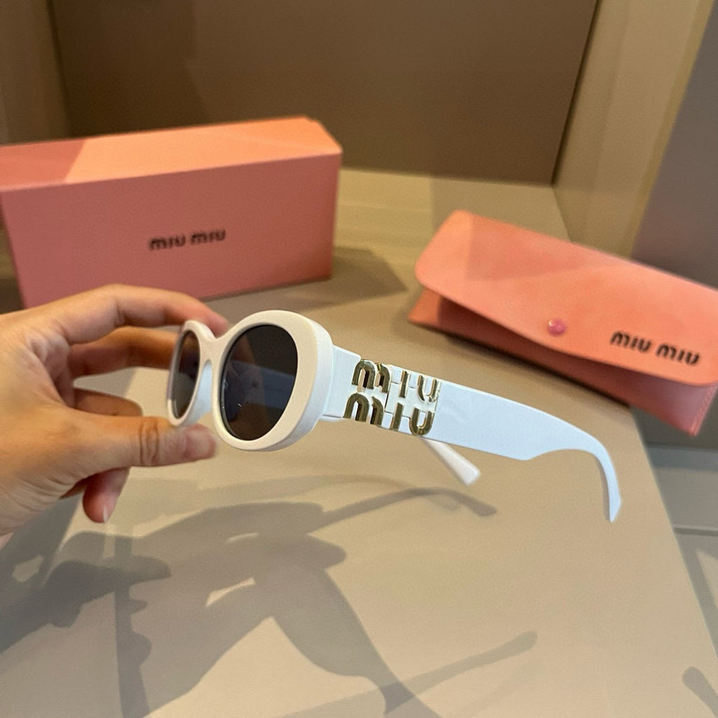 Miu Miu Cat-Eye Gold Lens Sunglasses for Men & Women - 432652 - detail image 4