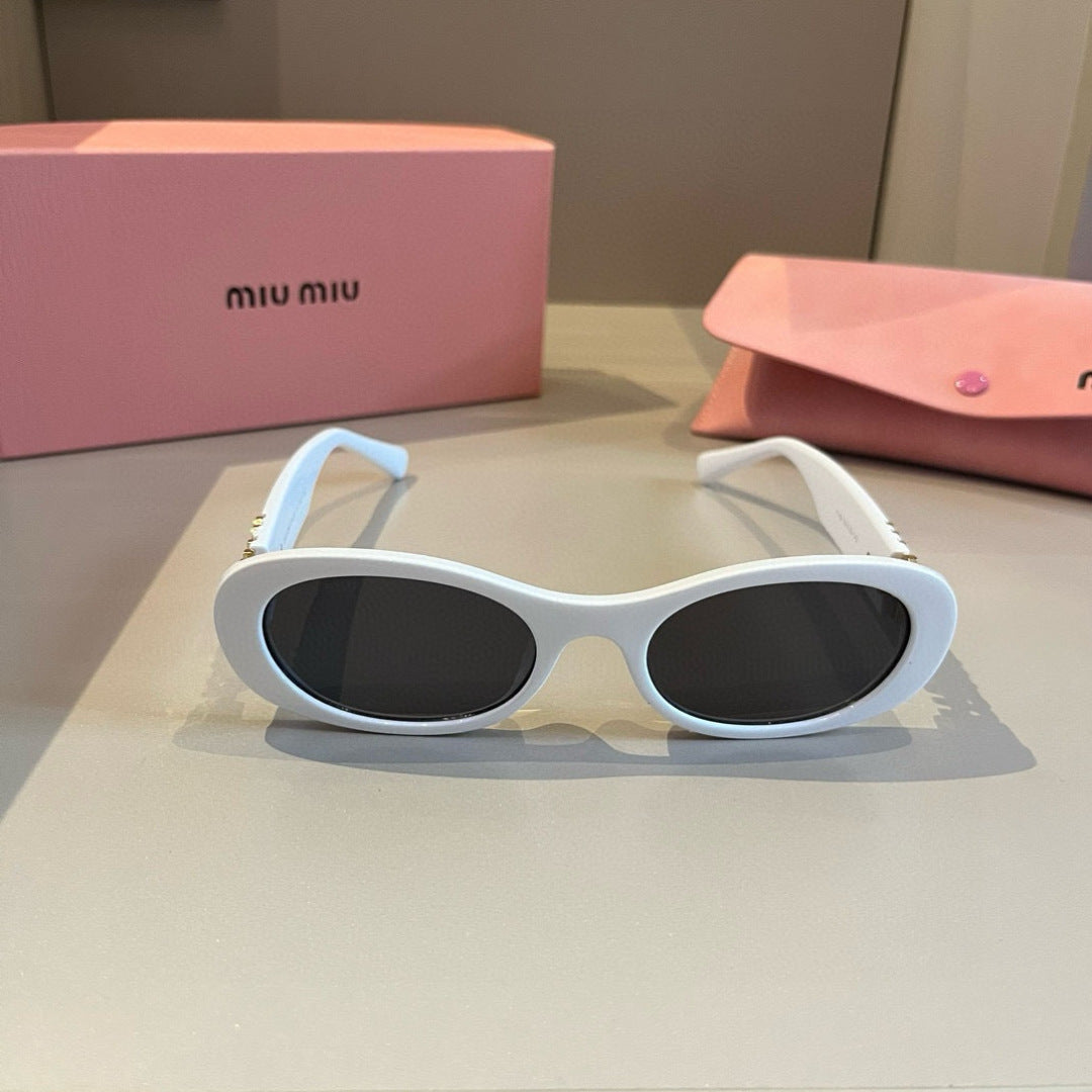 Miu Miu Cat-Eye Gold Lens Sunglasses for Men & Women - 487594 - detail image 2
