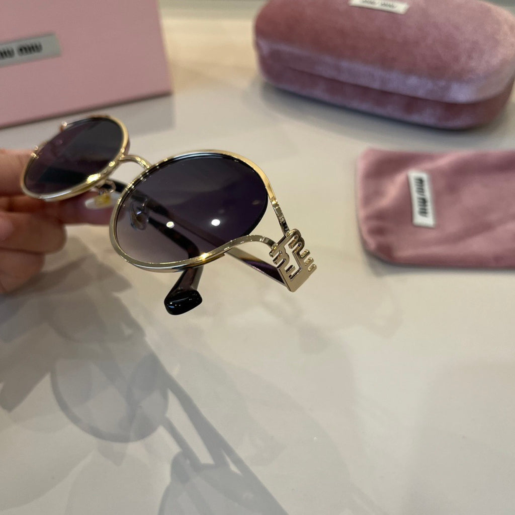 Miu Miu Metal Fashion Purple Lens Sunglasses for Men & Women - 399231 - detail image 6