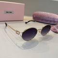 Miu Miu Metal Fashion Purple Lens Sunglasses for Men & Women - 399231
