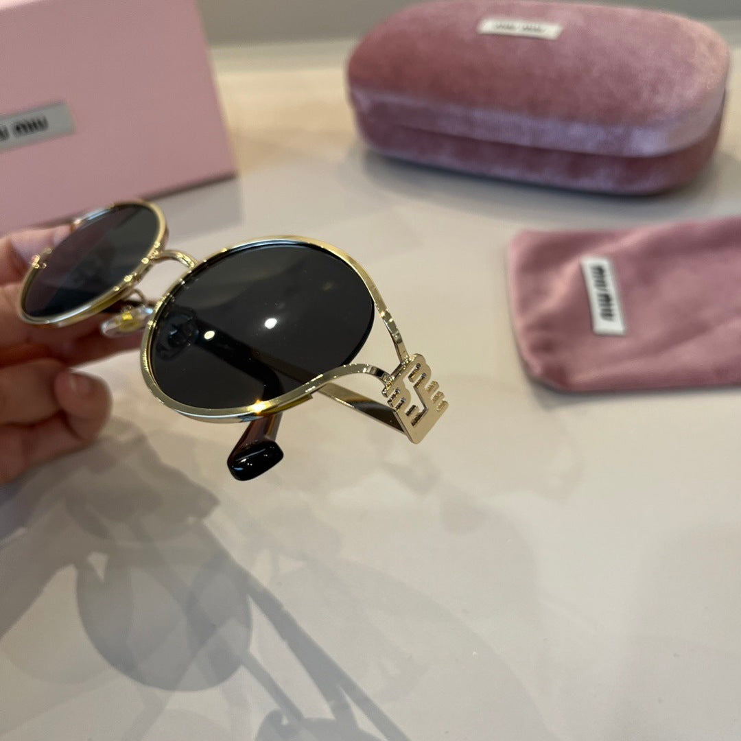 Miu Miu Metal Fashion Silver Lens Sunglasses for Men & Women - 399232 - detail image 6