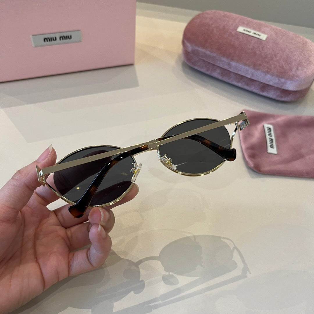 Miu Miu Metal Fashion Silver Lens Sunglasses for Men & Women - 399232 - detail image 5