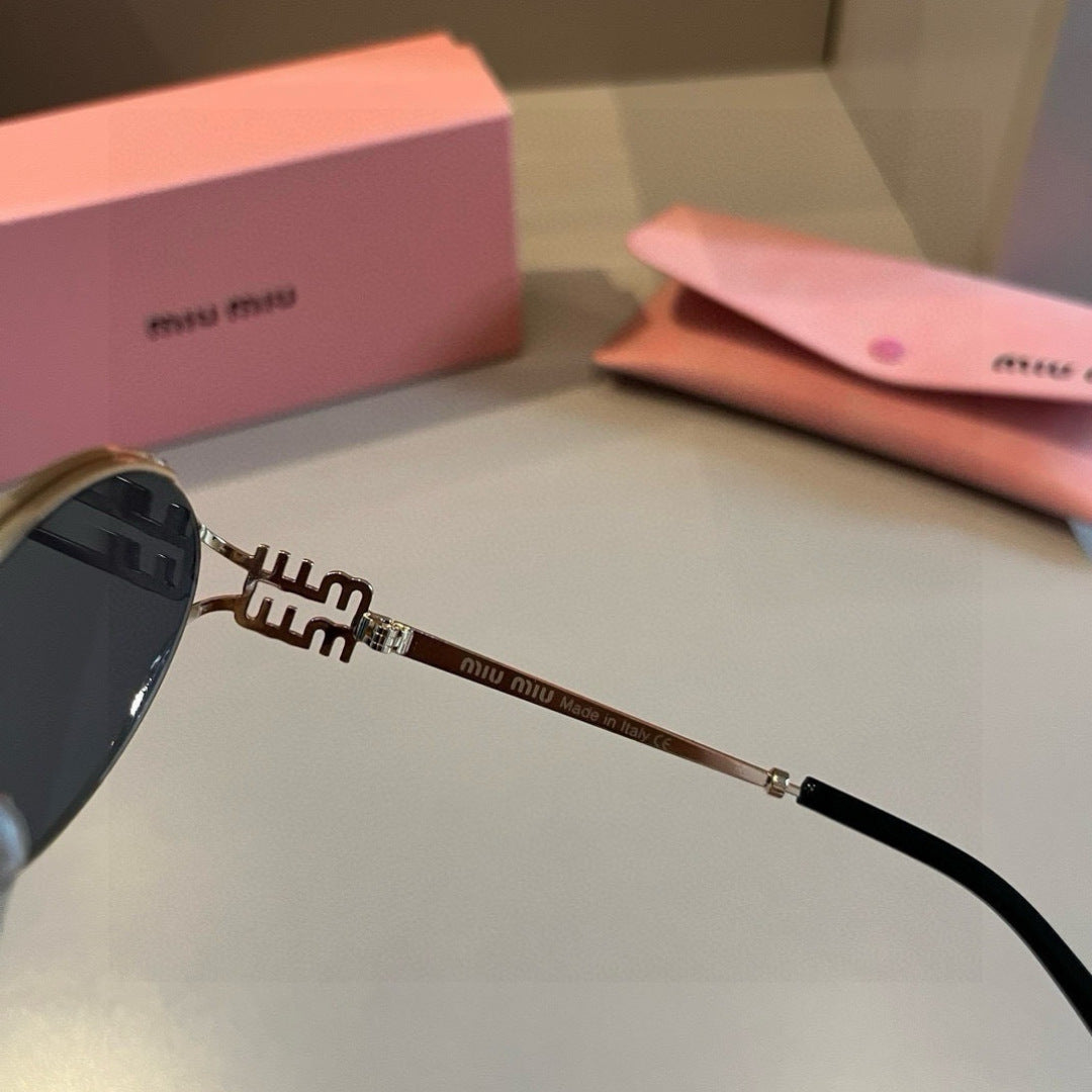 Miu Miu Metal Fashion Brown Lens Sunglasses for Men & Women - 399235 - detail image 7