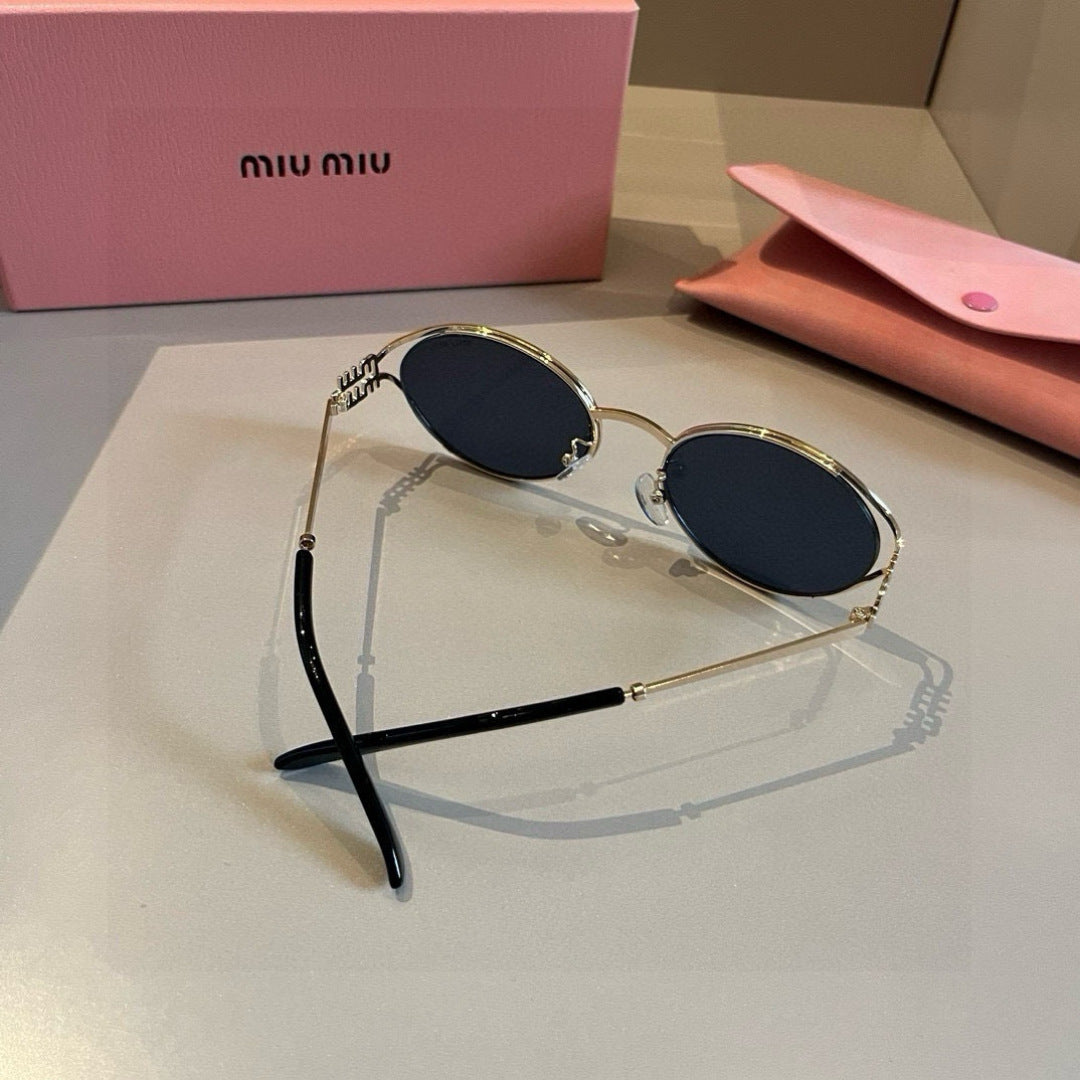 Miu Miu Metal Fashion Brown Lens Sunglasses for Men & Women - 399235 - detail image 5