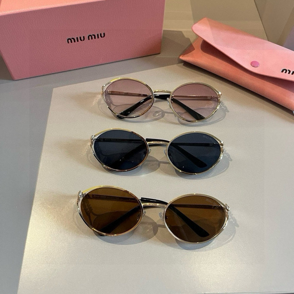 Miu Miu Metal Fashion Brown Lens Sunglasses for Men & Women - 399235 - detail image 9