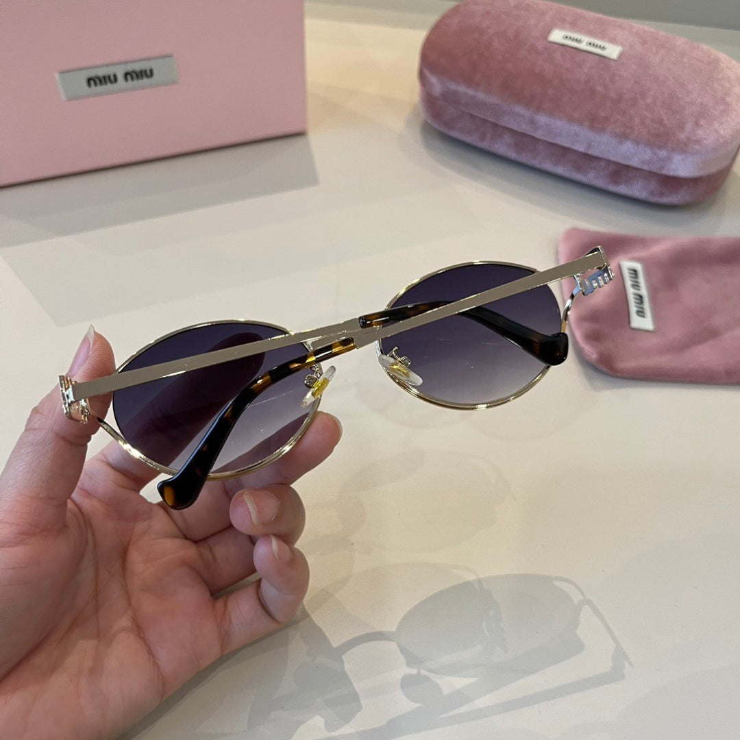 Miu Miu Metal Fashion Purple Lens Sunglasses for Men & Women - 358671 - detail image 5