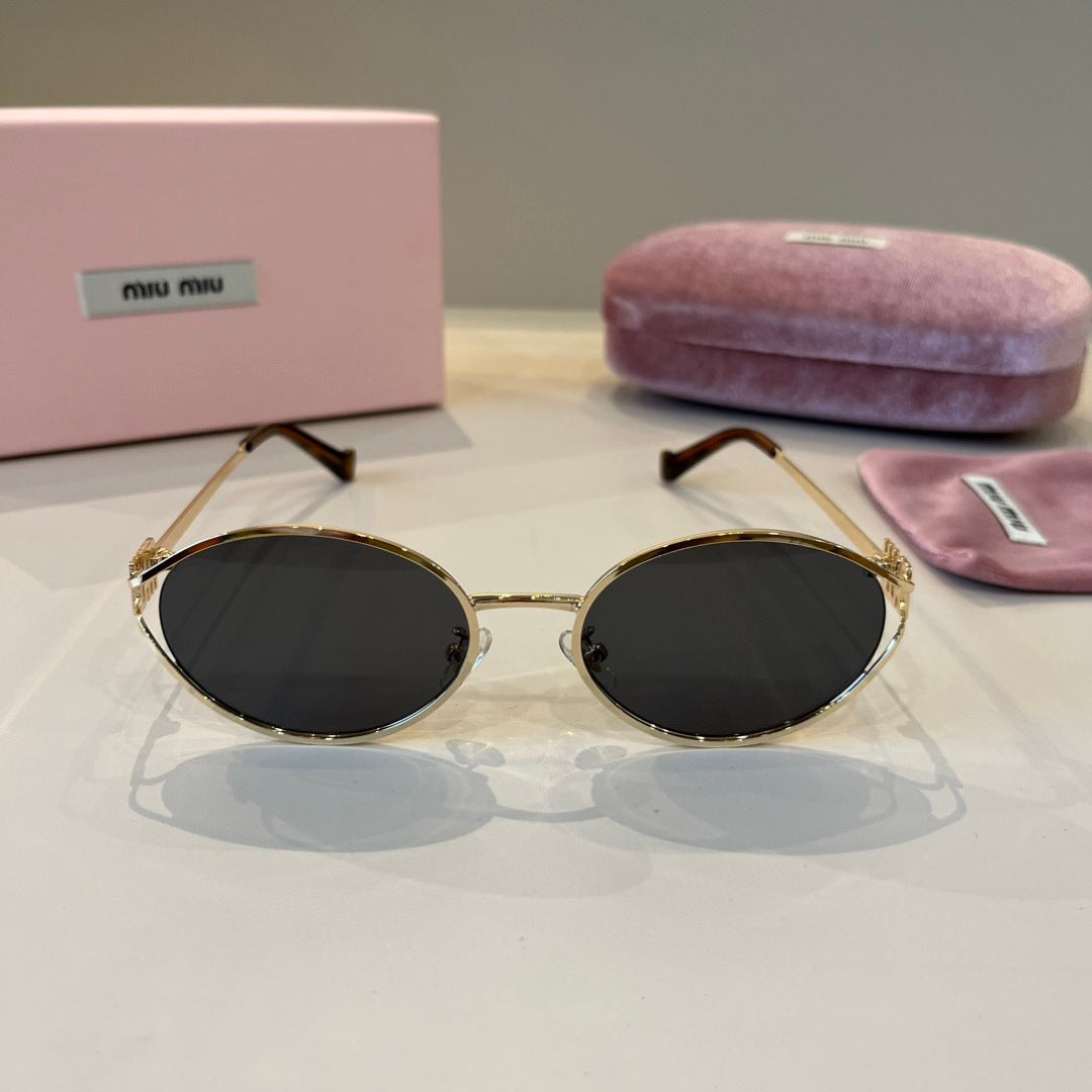 Miu Miu Metal Fashion Silver Lens Sunglasses for Men & Women - 487588 - detail image 2