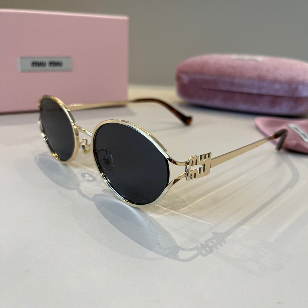 Miu Miu Metal Fashion Silver Lens Sunglasses for Men & Women - 487588 - detail image 3