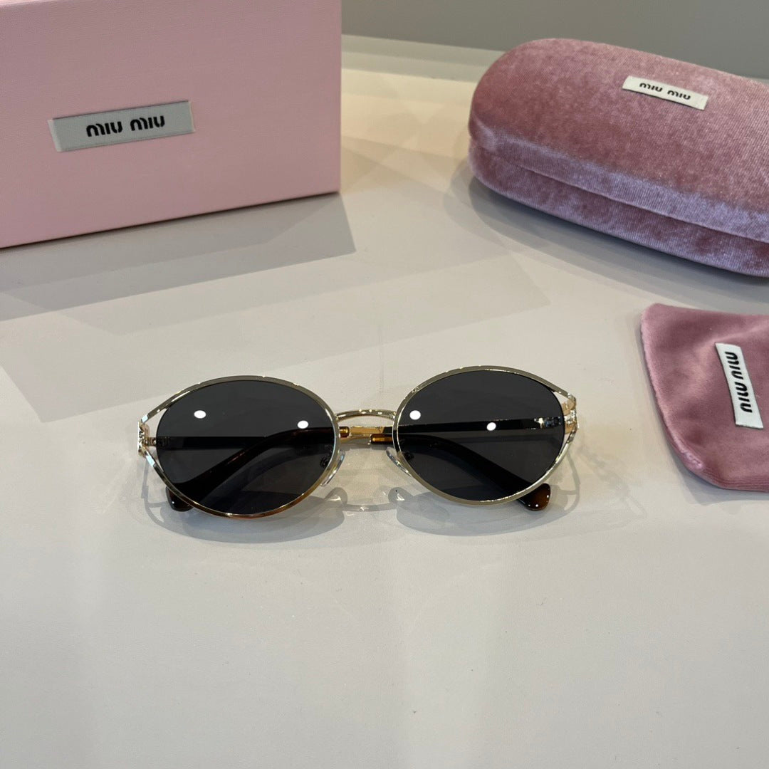 Miu Miu Metal Fashion Silver Lens Sunglasses for Men & Women - 487588 - detail image 8