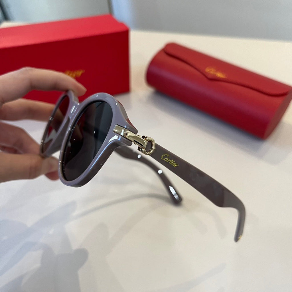 Cartier Lightweight Metal Rimless Silver Lens Sunglasses for Men & Wo - 487298 - detail image 9