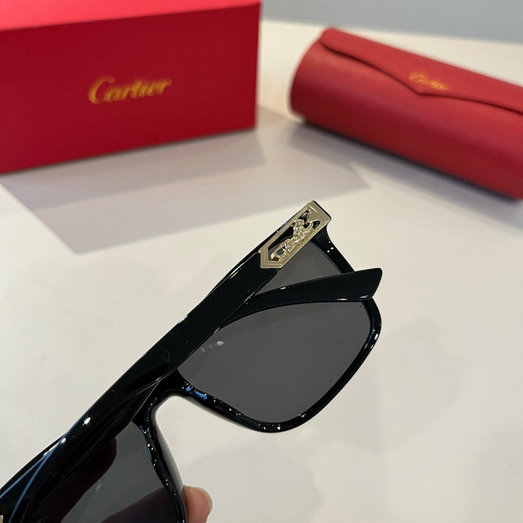 Cartier Fashion Black Lens Sunglasses for Men & Women - 358552 - detail image 8