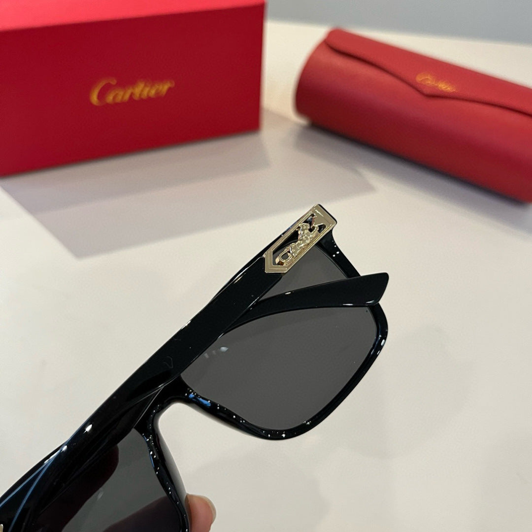 Cartier Fashion Black Lens Sunglasses for Men & Women - 358552 - detail image 8