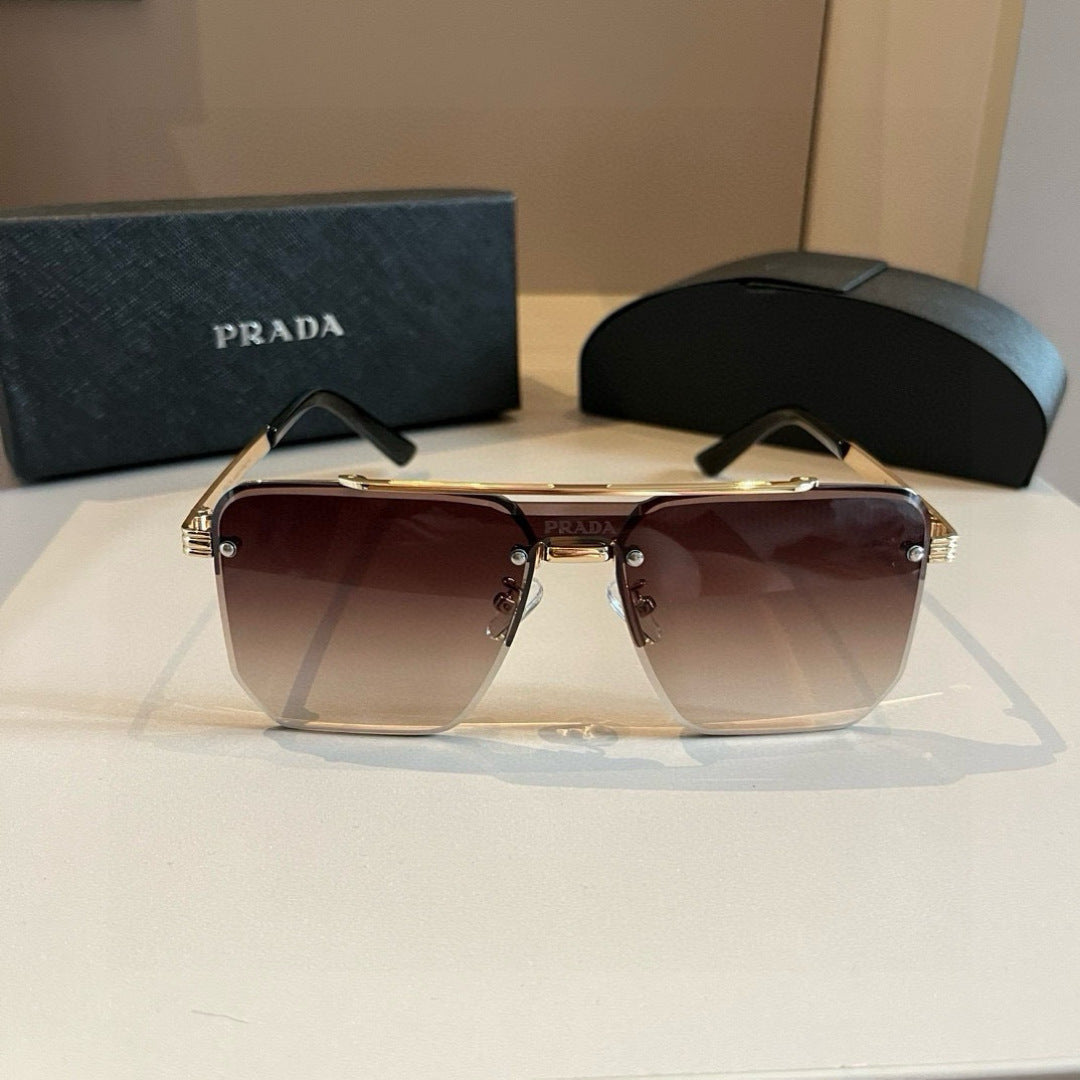 Prada Polarized Fashion Brown Lens Sunglasses for Men - 358376 - detail image 2