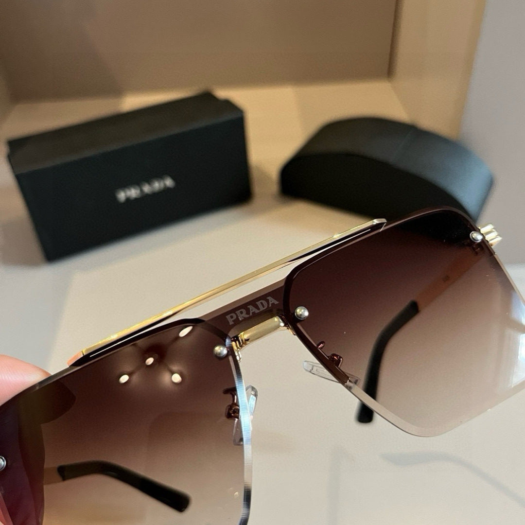 Prada Polarized Fashion Brown Lens Sunglasses for Men - 358436 - detail image 6
