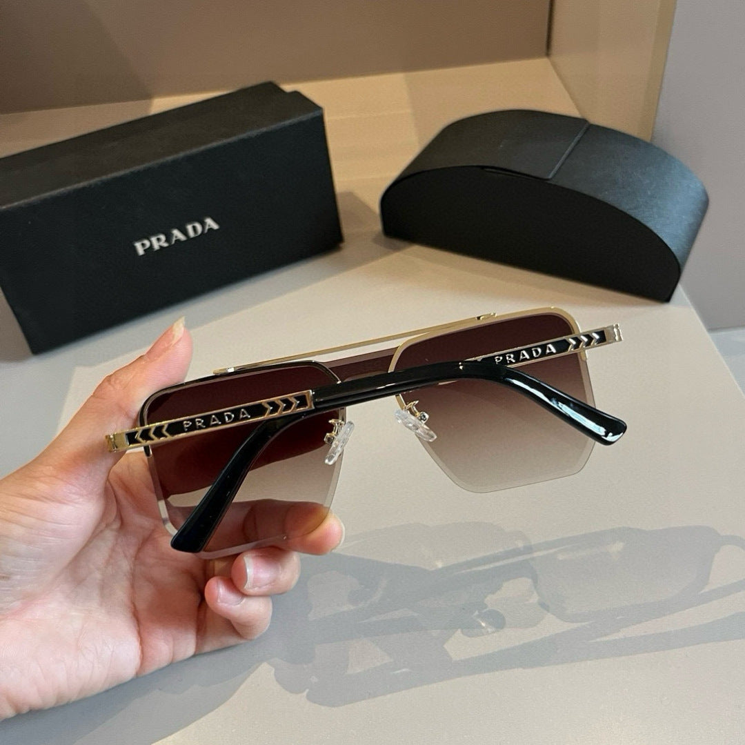 Prada Polarized Fashion Brown Lens Sunglasses for Men - 358436 - detail image 7