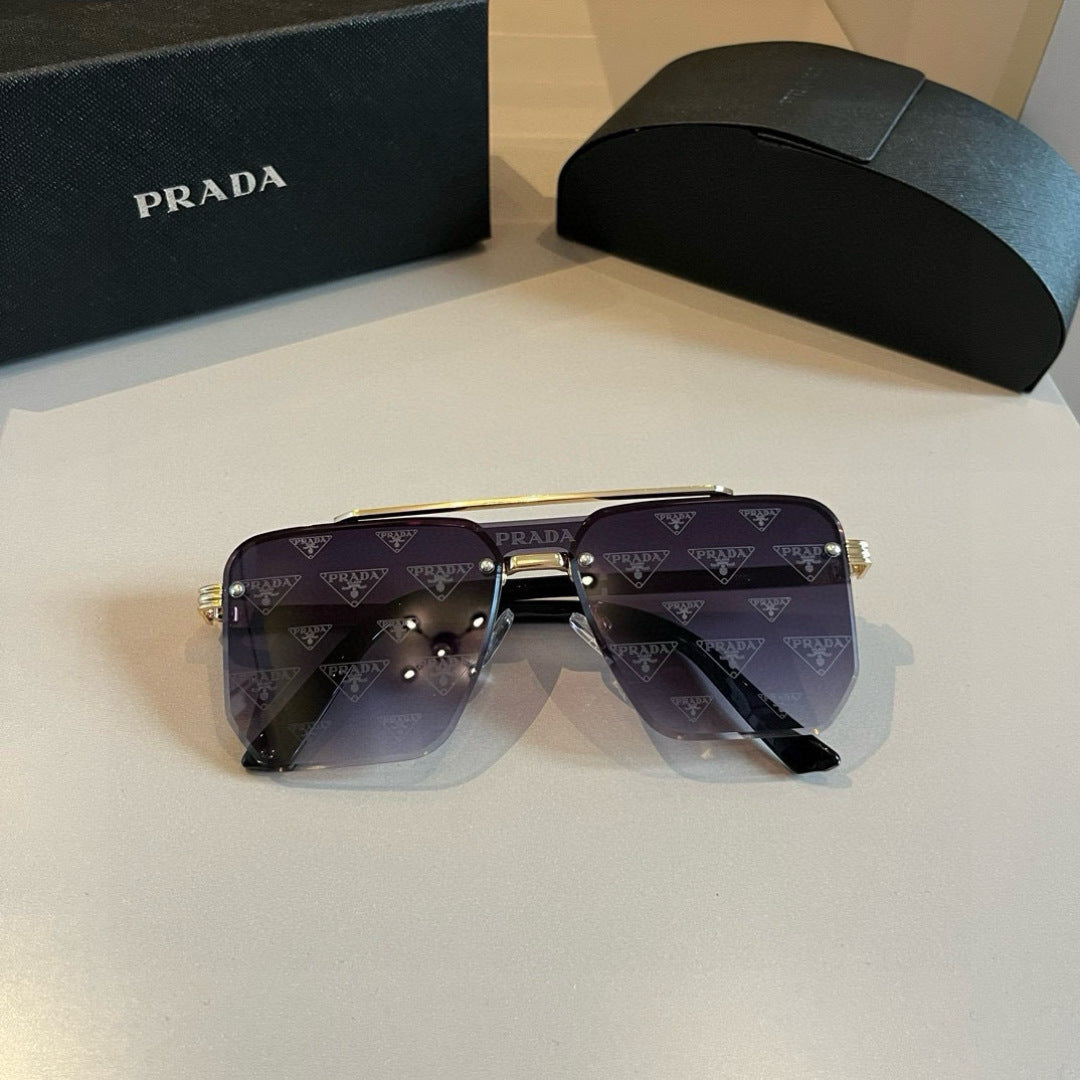 Prada Polarized Fashion Gold Lens Sunglasses for Men - 358377 - detail image 5