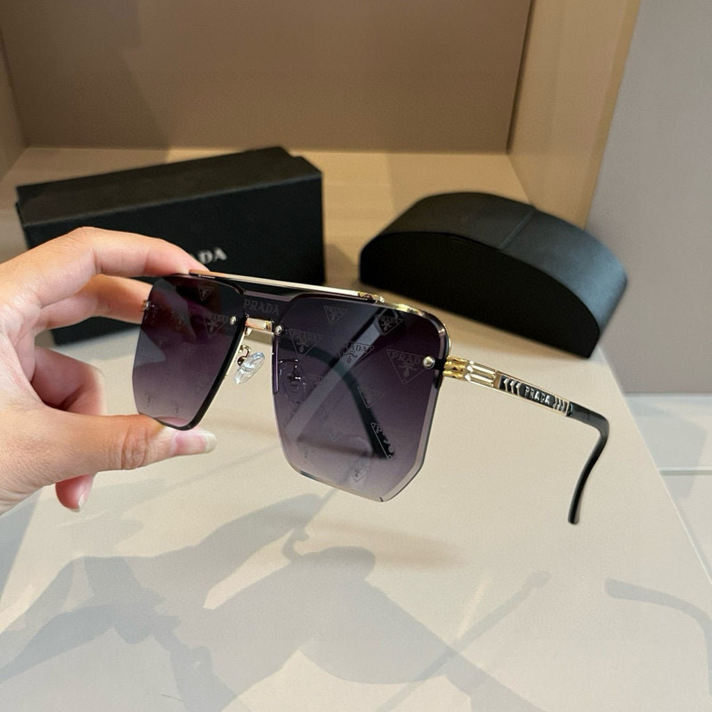 Prada Polarized Fashion Gold Lens Sunglasses for Men - 358437 - detail image 4