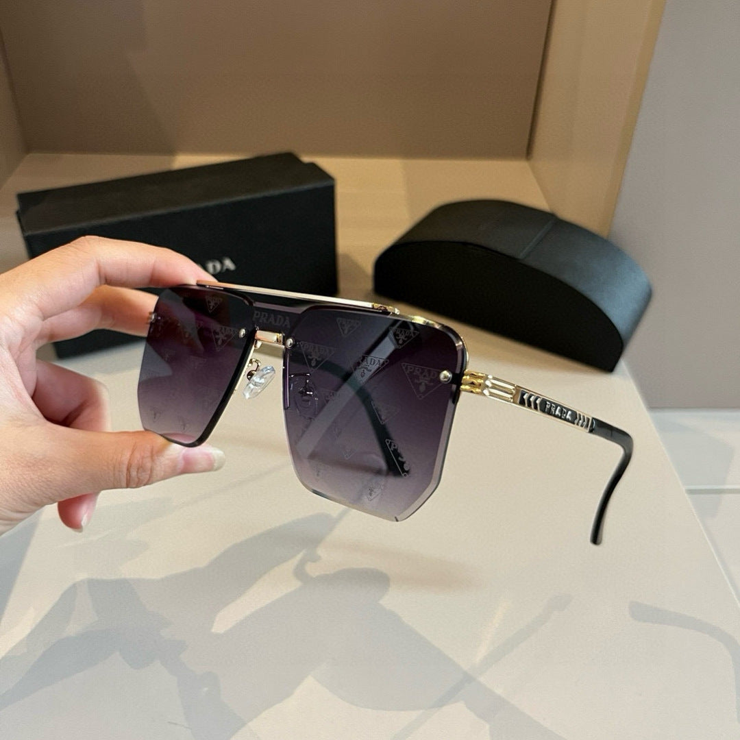 Prada Polarized Fashion Gold Lens Sunglasses for Men - 358437 - detail image 4