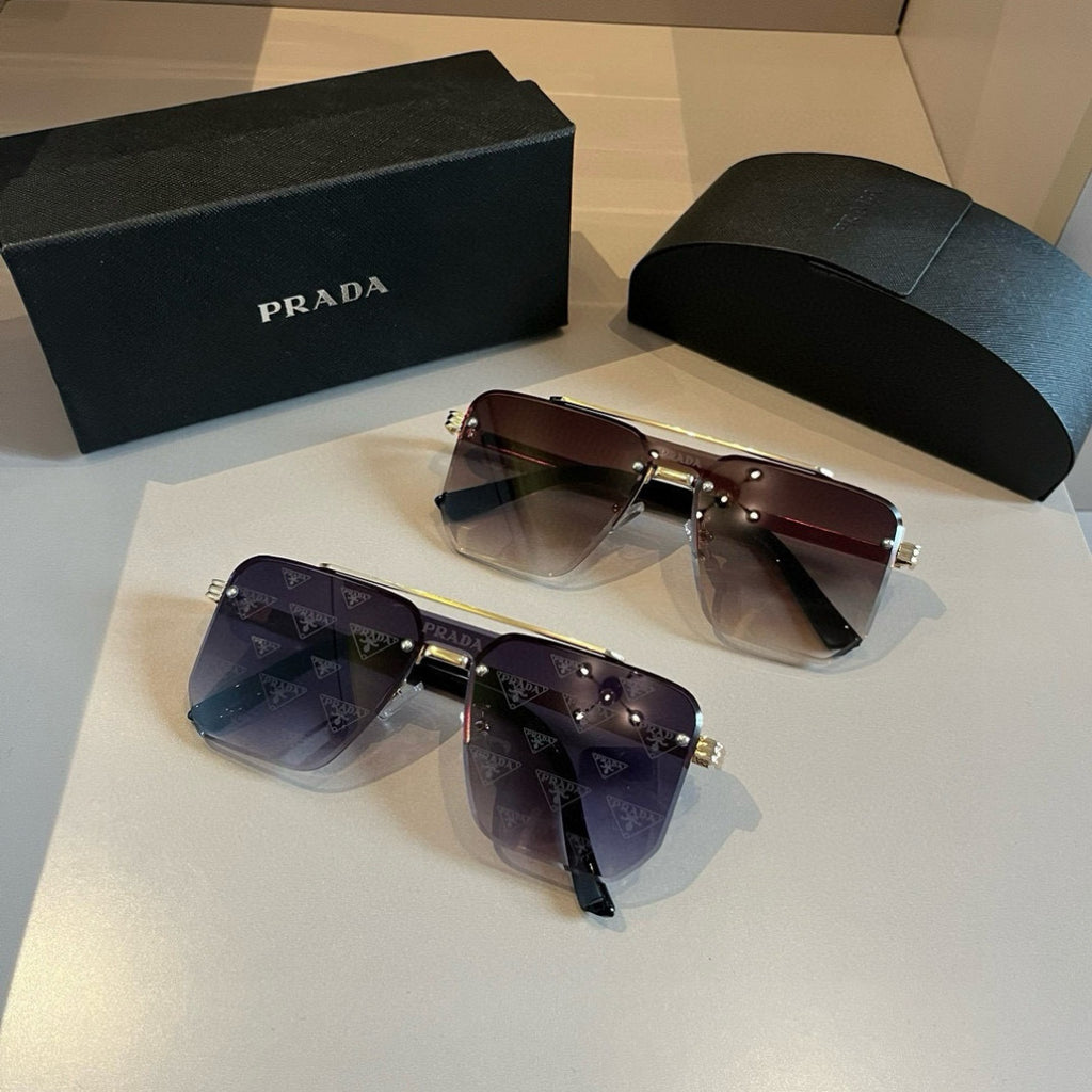 Prada Polarized Fashion Gold Lens Sunglasses for Men - 358437 - detail image 8