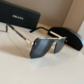 Prada Polarized Fashion Gold Lens Sunglasses for Men - 358379