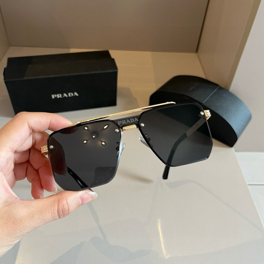 Prada Polarized Fashion Gold Lens Sunglasses for Men - 358379 - detail image 5