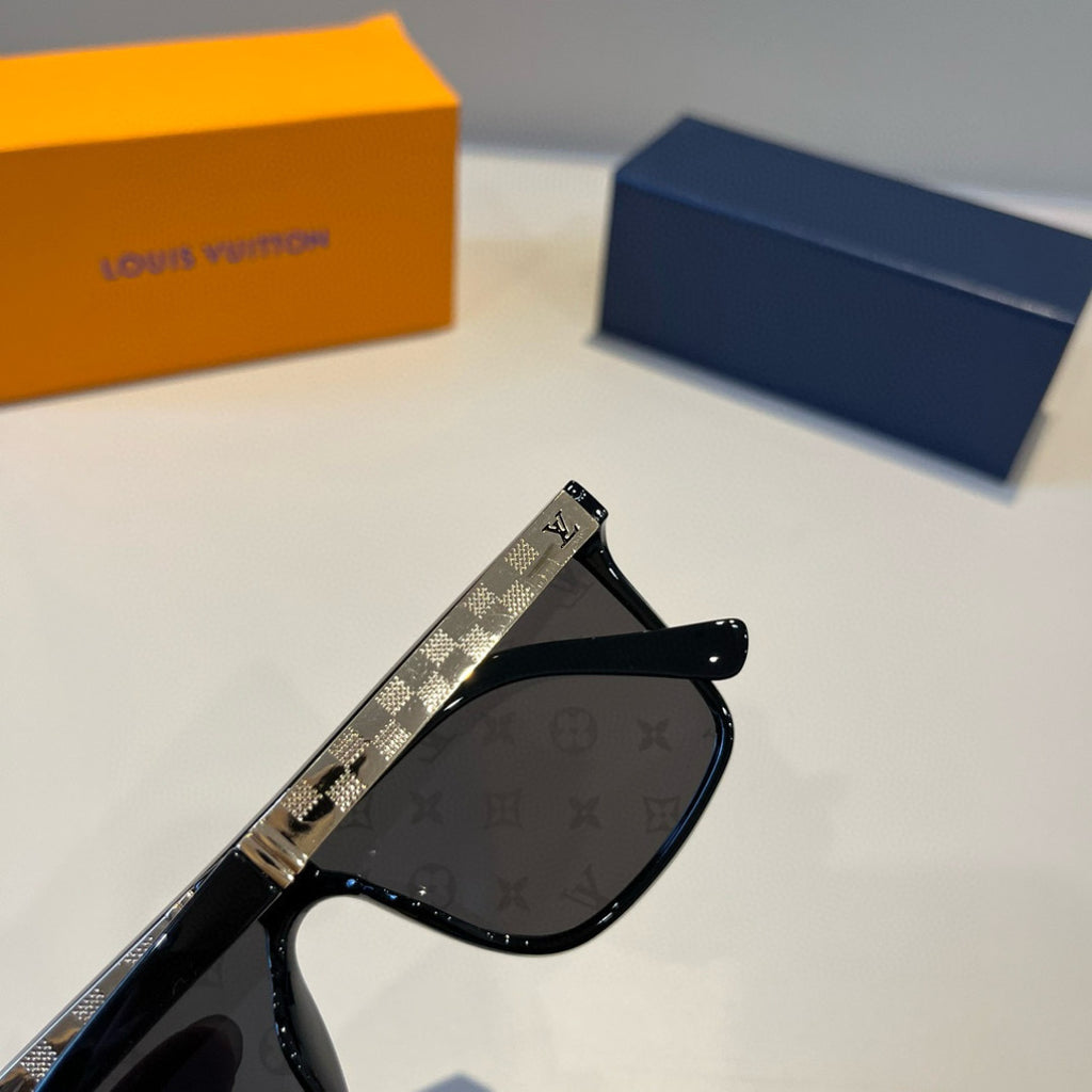 Louis Vuitton Metal Aviator Black Lens Sunglasses for Men & Women - 997428 - detail image 8