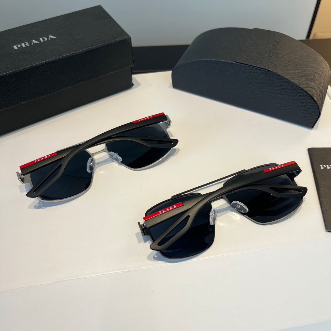 Prada Polarized Fashion Silver Lens Sunglasses for Men - 158441 - detail image 12