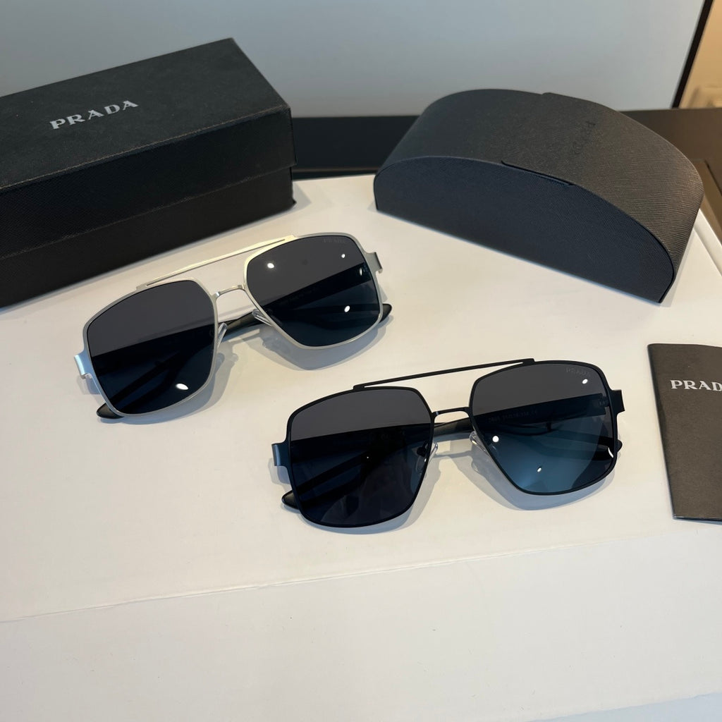 Prada Polarized Fashion Silver Lens Sunglasses for Men - 158441 - detail image 11