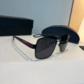 Prada Polarized Fashion Black Lens Sunglasses for Men - 158440