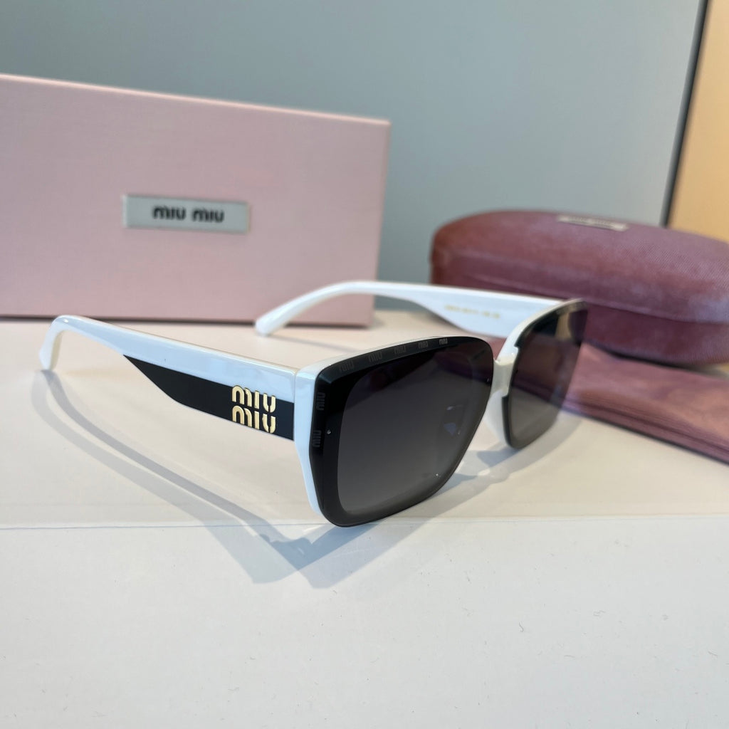 Miu Miu Fashion Black Lens Sunglasses for Men & Women - 416197