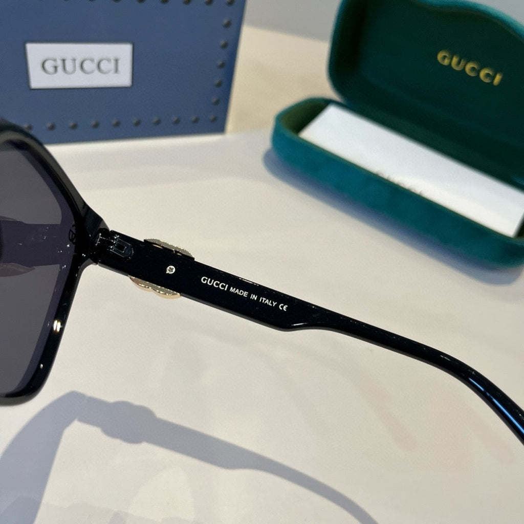 Gucci Fashion Black Lens Sunglasses for Men & Women - 381965 - detail image 9