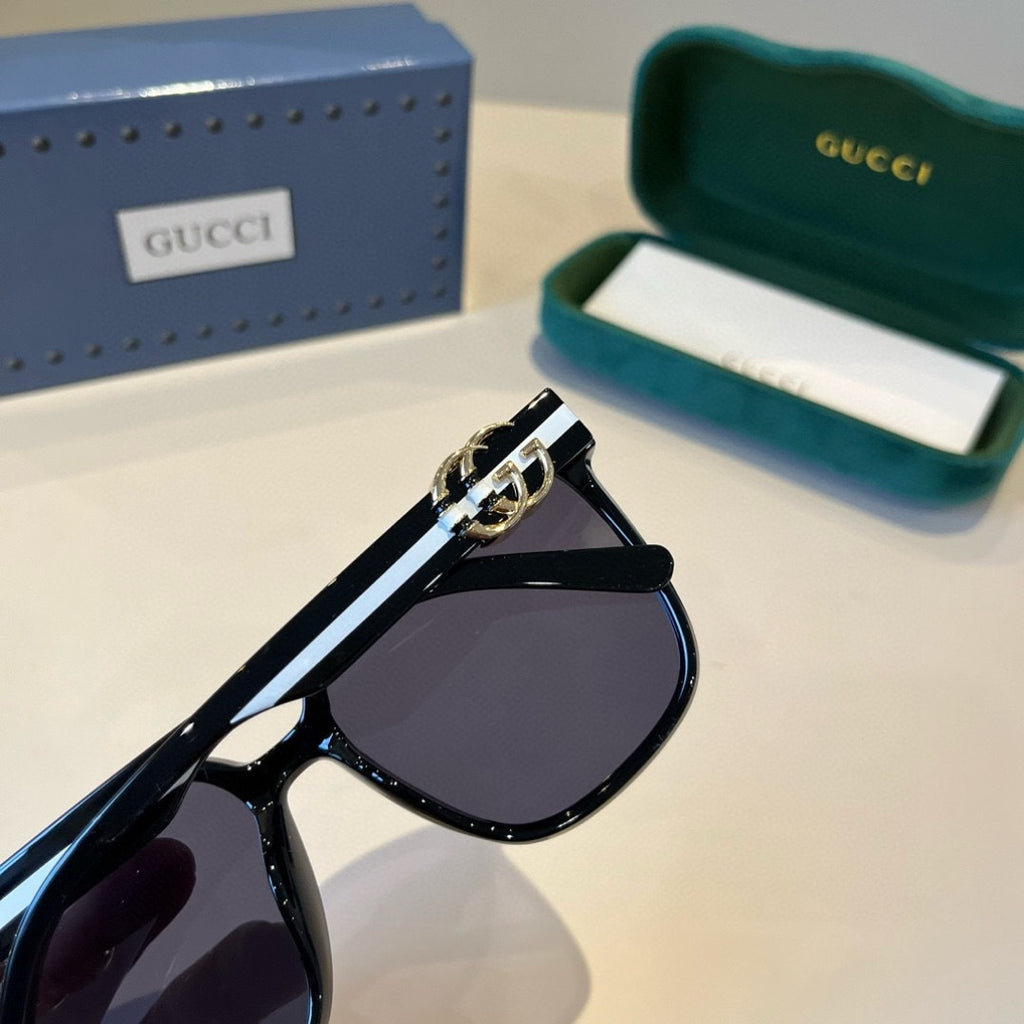 Gucci Fashion Black Lens Sunglasses for Men & Women - 381965 - detail image 7
