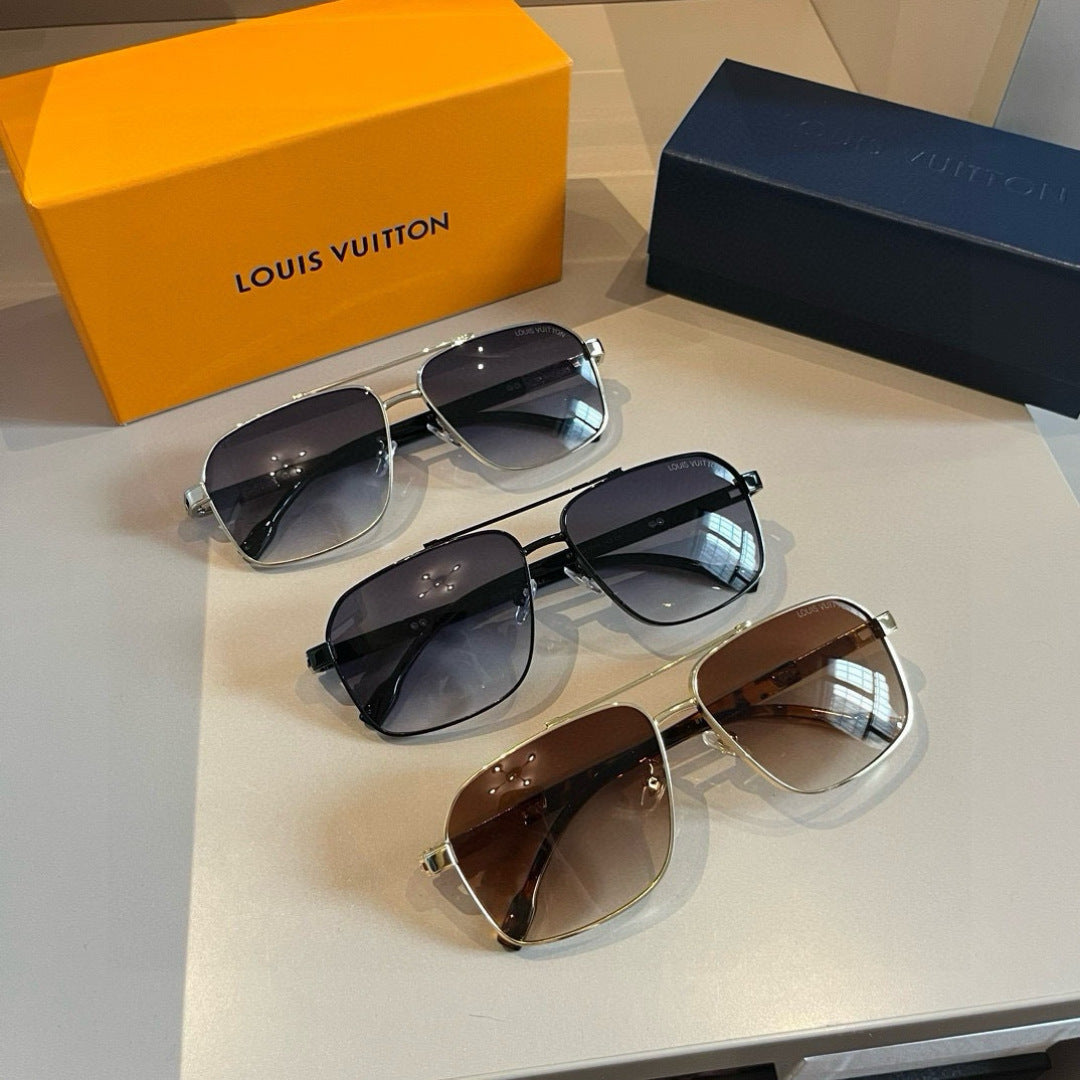Louis Vuitton Metal Aviator Gold Lens Sunglasses for Men & Women - 933786 - detail image 10