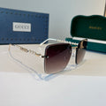 Gucci Oversized Silver Lens Sunglasses for Women - 398292