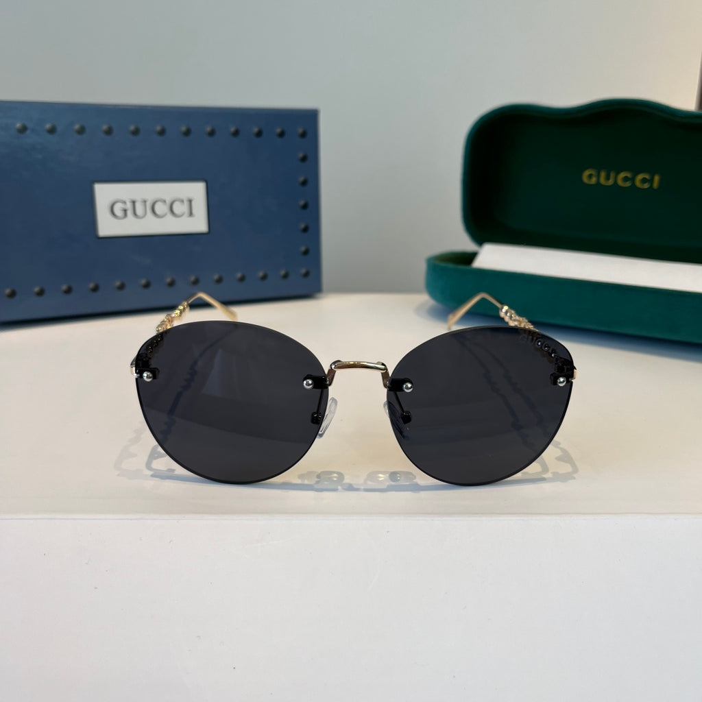 Gucci Oversized Silver Lens Sunglasses for Women - 398296 - detail image 2