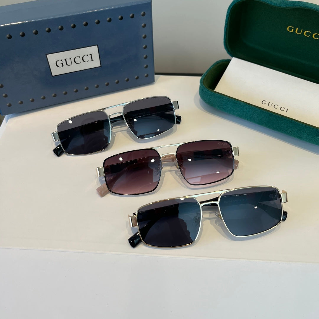 Gucci Oversized Silver Lens Sunglasses for Women - 398298 - detail image 12