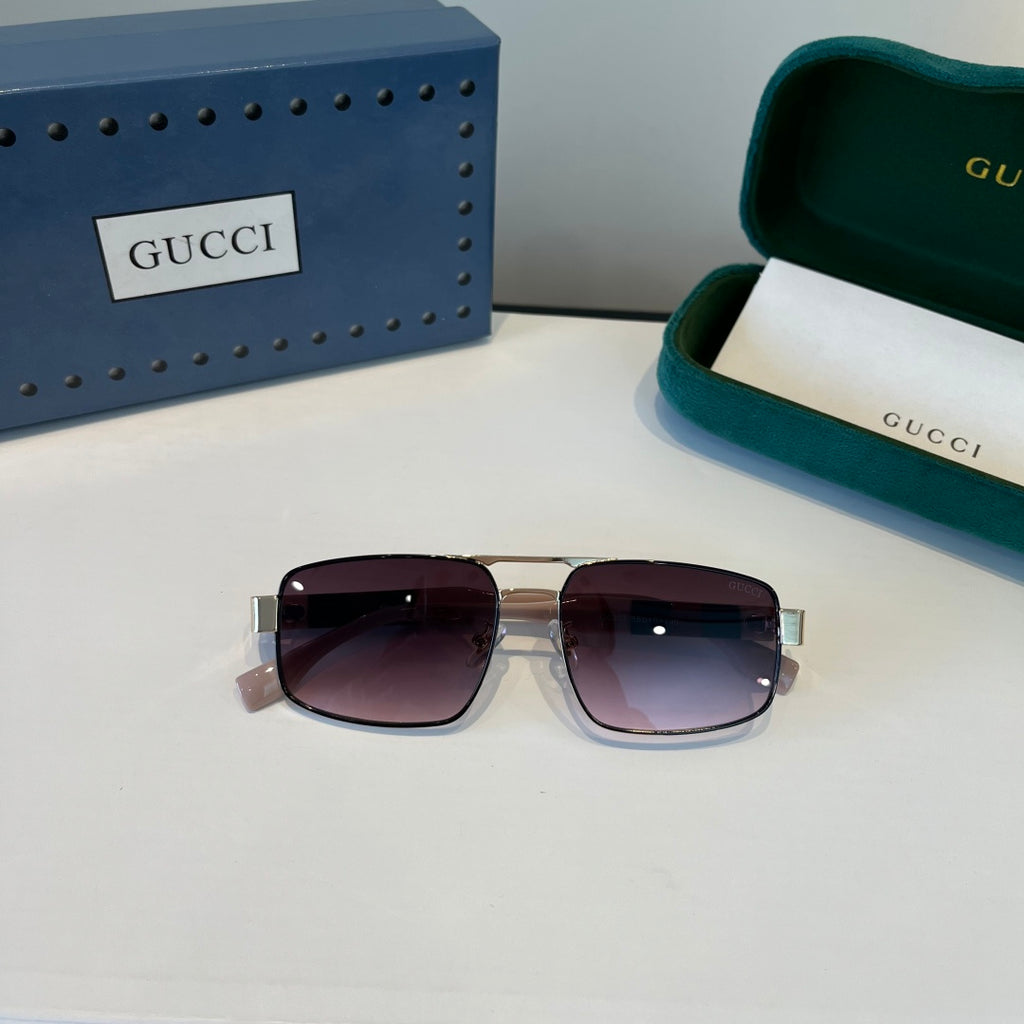 Gucci Oversized Silver Lens Sunglasses for Women - 398298 - detail image 6