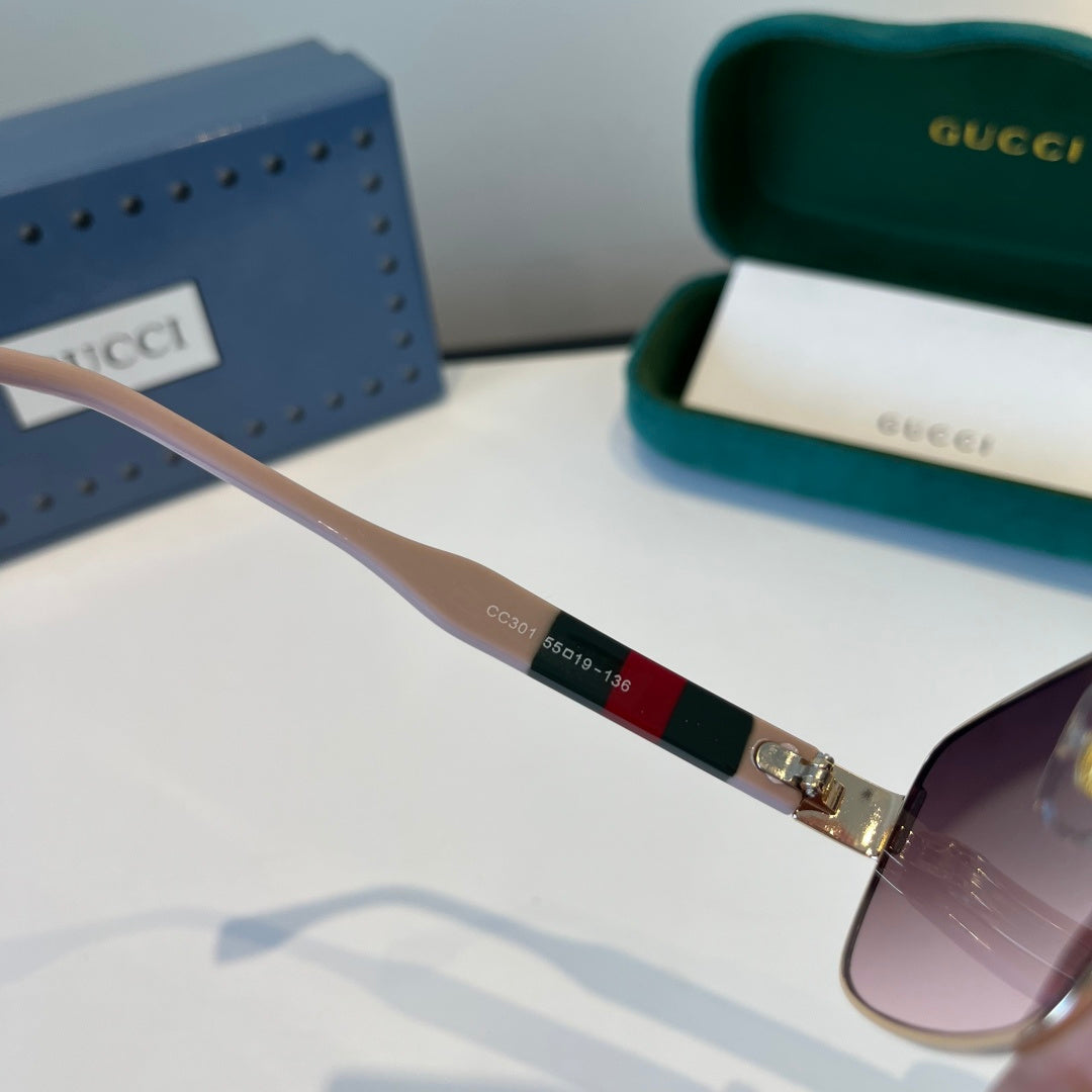 Gucci Oversized Silver Lens Sunglasses for Women - 398298 - detail image 11