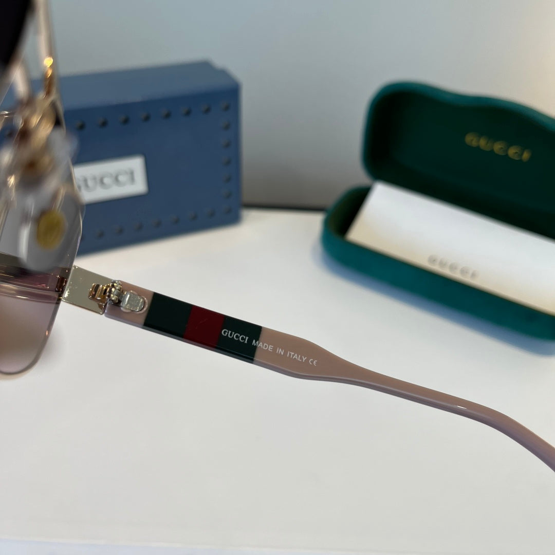 Gucci Oversized Silver Lens Sunglasses for Women - 398298 - detail image 10