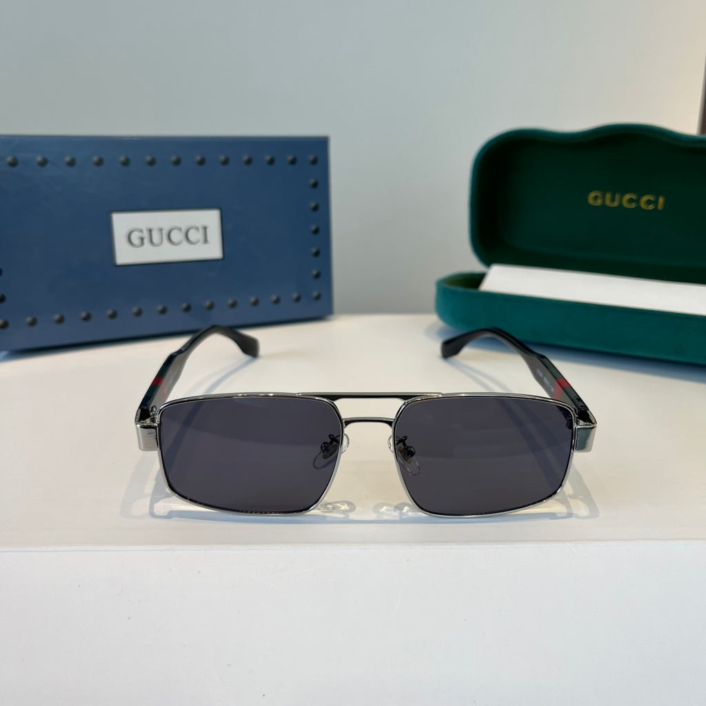 Gucci Oversized Silver Lens Sunglasses for Women - 398299 - detail image 2