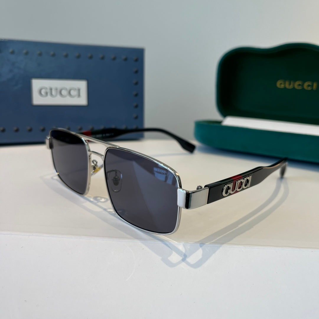 Gucci Oversized Silver Lens Sunglasses for Women - 398299 - detail image 3