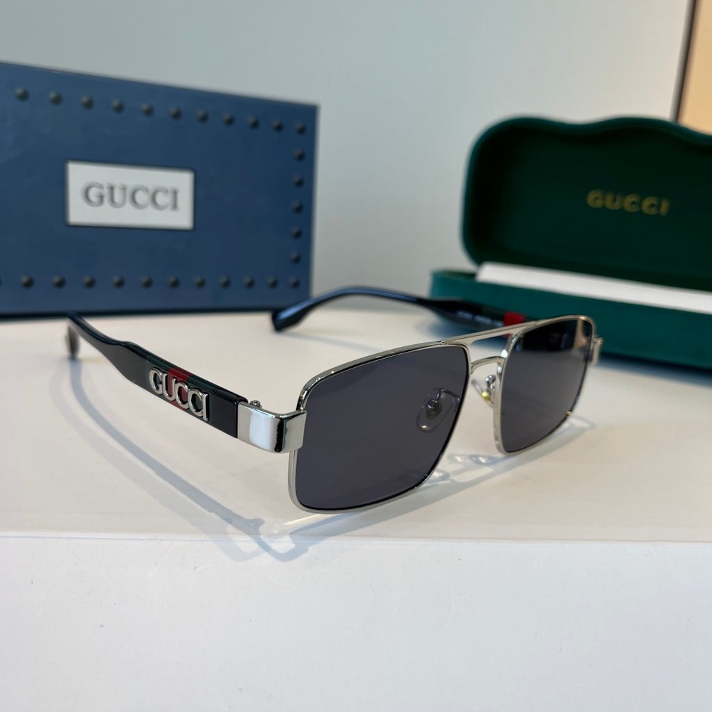 Gucci Oversized Silver Lens Sunglasses for Women - 398299